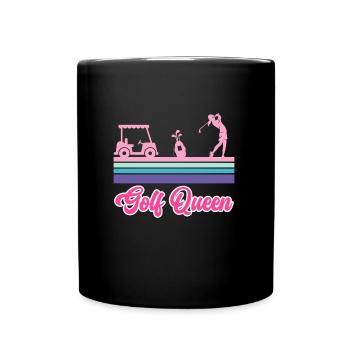 Golf Queen Golfer - Full Colour Mug - black - Front
