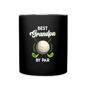 Meilleur grand-père par Par Golfeur Grand-père Golf Grand-père - Mug uni - noir - Devant