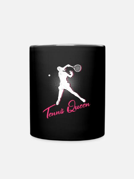 Tennis Queen Joueuse de tennis Tennis féminin - Mug uni - noir