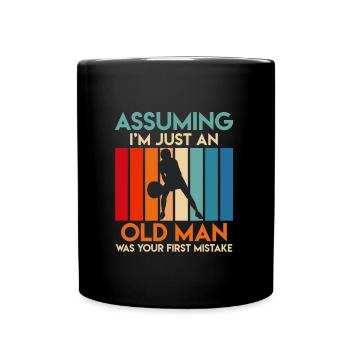 Tennis Grand-père Tennis Retraité vieil homme Tennis - Mug uni - noir - Devant