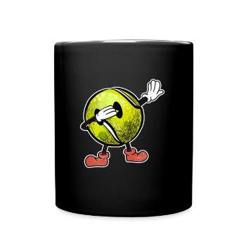 Dabbing Tennis Ball Tennis Papa Joueur de Tennis - Mug uni - noir - Devant