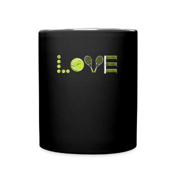 Tennis Love Tennis Player Tennis Club - Full Colour Mug - black - Front