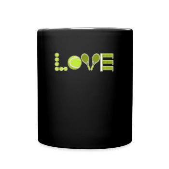 Tennis Love Tennis Player Tennis Club - Full Colour Mug - black - Front
