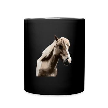 Horse Riding Pony Rider Horsegirl - Full Colour Mug - black - Front