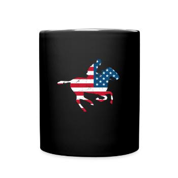 USA Rider Western Cowboy Rodeo - Mug uni - noir - Devant