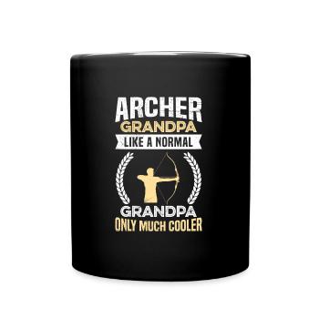 Archer Grandpa - Full Colour Mug - black - Front