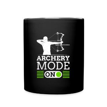 Archery Mode On Archery Compound Bow - Full Colour Mug - black - Front