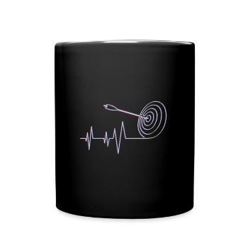 Archery Target Arrow Bow Archer - Full Colour Mug - black - Front