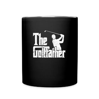 The Golffather Golfspieler Golfer - Full Colour Mug - black - Front