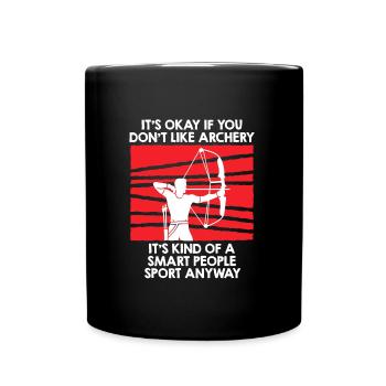 Compound Bow Archer Archery - Full Colour Mug - black - Front