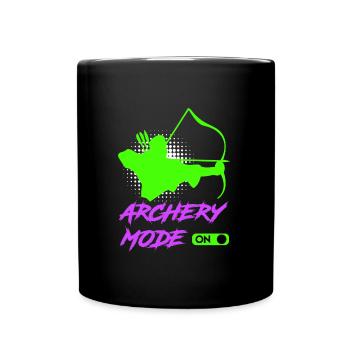 Mode tir à l’arc sur archer - Mug uni - noir - Devant