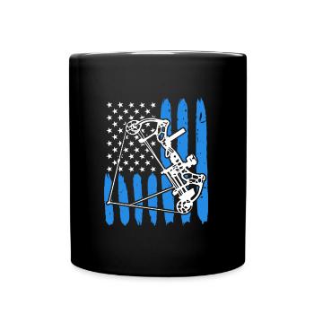 Compound Bow Archer USA Archery - Full Colour Mug - black - Front