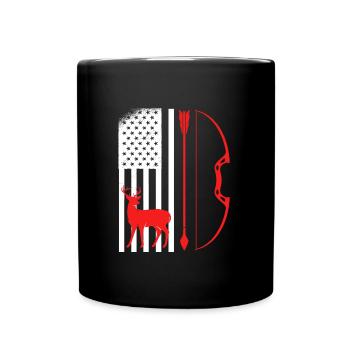 Archer Hunter USA Archery - Full Colour Mug - black - Front