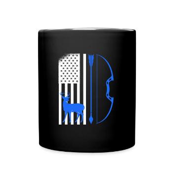 Archer Hunter USA Archery - Full Colour Mug - black - Front