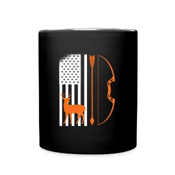 Archer Hunter USA Archery - Full Colour Mug - black - Front
