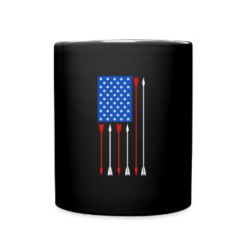 Usa Archer de tir à l’arc - Mug uni - noir - Devant
