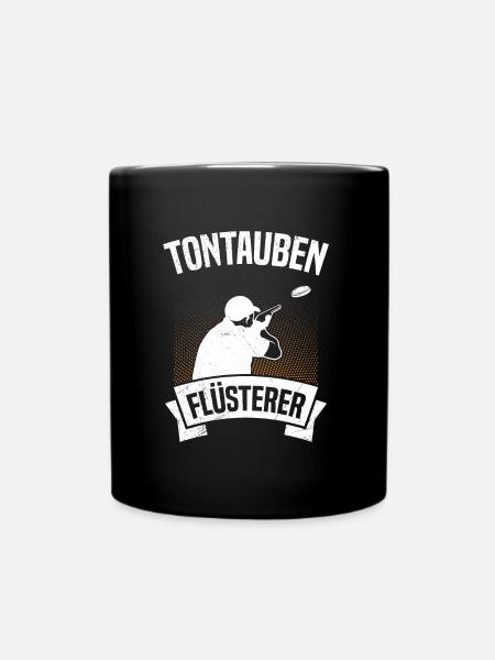 Tontauben Flüsterer - Tasse einfarbig - Schwarz