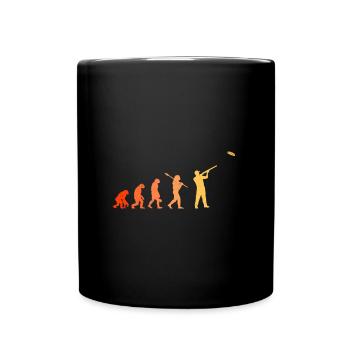 Clay pigeon shooting Evolution - Full Colour Mug - black - Front