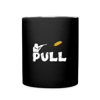 Pull Clay Pigeon Shooting - Full Colour Mug - black - Front