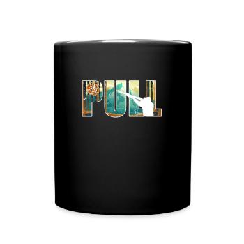 Tir de tir de pigeon d’argile Tireur sportif - Mug uni - noir - Devant