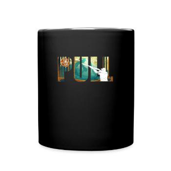 Tir de tir de pigeon d’argile Tireur sportif - Mug uni - noir - Devant