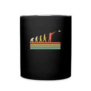 Vintage Clay Pigeon Shooting - Full Colour Mug - black - Front