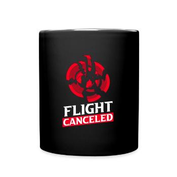 Flight Canceled Tontaube Tontaubenschießen - Tasse einfarbig - Schwarz - Vorne