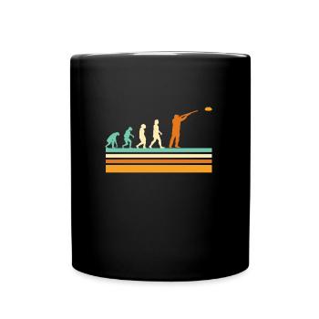 Vintage Clay Pigeon Shooting - Full Colour Mug - black - Front