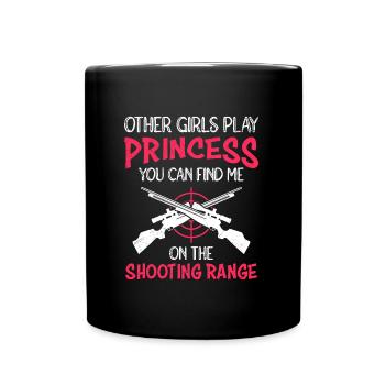 D’autres filles qui jouent Je vais au stand de tir - Mug uni - noir - Devant