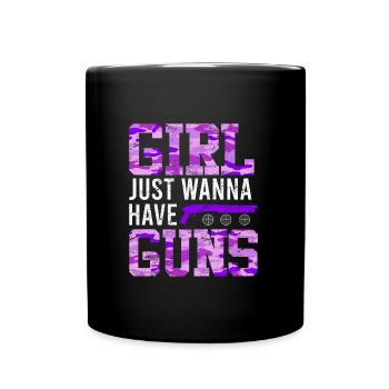 Les filles veulent juste avoir des Gungs Ladies - Mug uni - noir - Devant