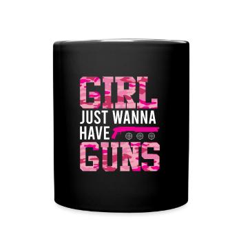 Les filles veulent juste avoir des Gungs Ladies - Mug uni - noir - Devant