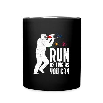 Run as long as you can paintballer - Full Colour Mug - black - Front