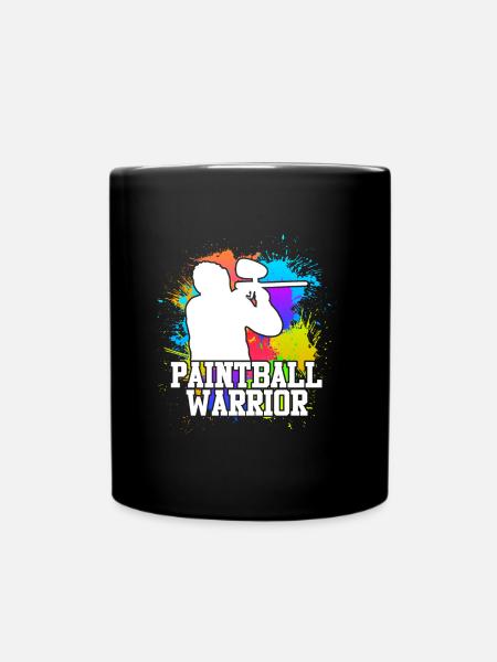 Paintball Warrior Paintballer - Tasse einfarbig - Schwarz