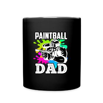 Paintball Papa Paintballer Papa Joueur de Paintball - Mug uni - noir - Devant