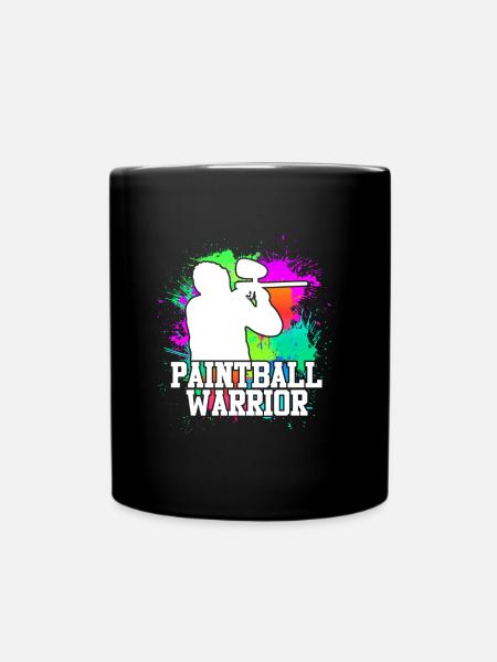 Paintball Warrior Paintballer - Tasse einfarbig - Schwarz