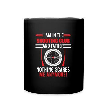 Père dans le club de tir Sportschütze - Mug uni - noir - Devant