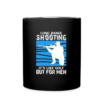 Long Range Shooting - Tasse einfarbig - Schwarz - Vorne