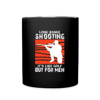Long Range Shooting - Tasse einfarbig - Schwarz - Vorne