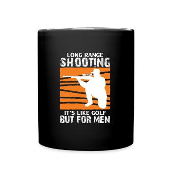 Long Range Shooting - Tasse einfarbig - Schwarz - Vorne
