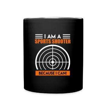 Je suis un tireur sportif parce que je peux - Mug uni - noir - Devant
