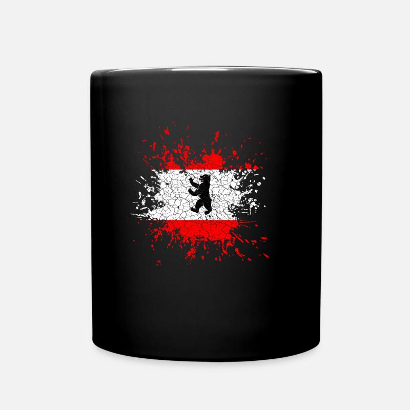 Berlin Kleks Vintage - Tasse einfarbig - Schwarz