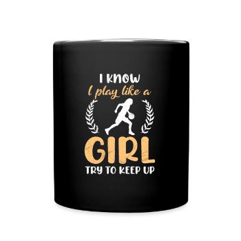 Frauen Basketball Basketballerin - Tasse einfarbig - Schwarz - Vorne