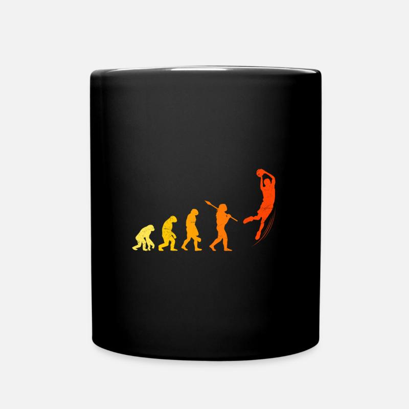 Basketballer Evolution Affe Basketball - Tasse einfarbig - Schwarz