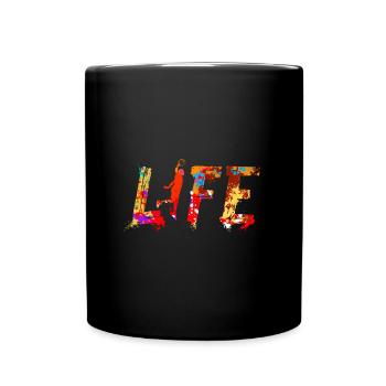Joueur de basket-ball de vie - Mug uni - noir - Devant