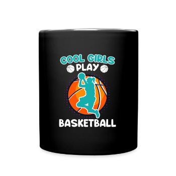 Les filles cool jouent au basket-ball - Mug uni - noir - Devant