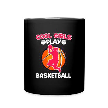 Les filles cool jouent au basket-ball - Mug uni - noir - Devant