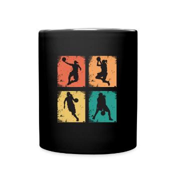 Vintage Women's Basketball - Full Colour Mug - black - Front