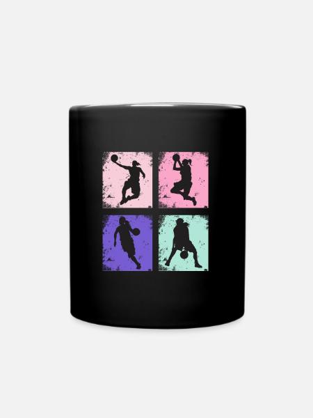 Basketball féminin vintage - Mug uni - noir