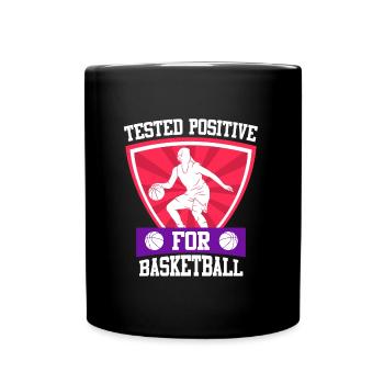Tested Positive for Basketball Women's Basketball - Full Colour Mug - black - Front
