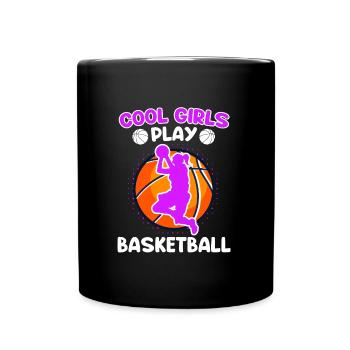 Les filles cool jouent au basket-ball - Mug uni - noir - Devant